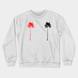 red black palm tree design Crewneck Sweatshirt